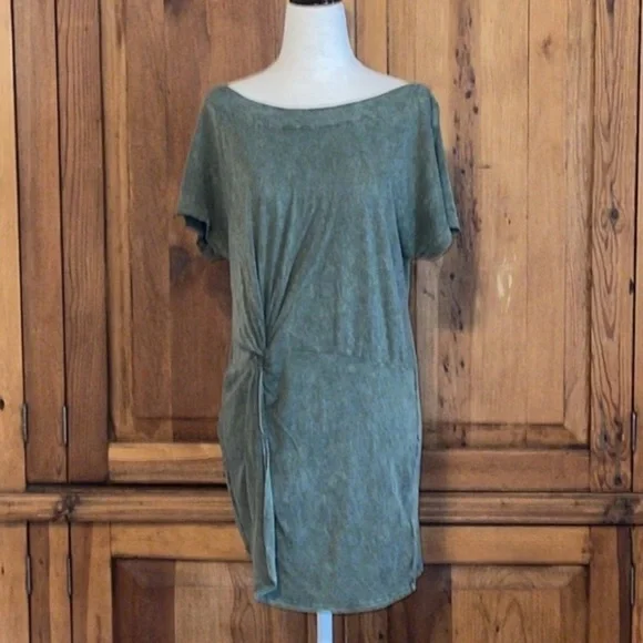 Anthropologie Blue Twist Knot Tee Blouse Sz. S - Picture 13 of 13